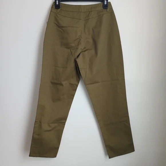 Volcom So Chickie High Rise Pants Olive Green, Womens Size 26 - Picture 2 of 12